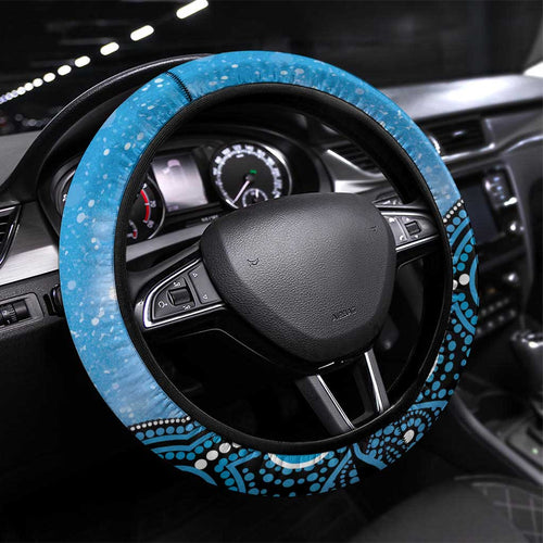 Adelaide Strikers NAIDOC Week 2026 Steering Wheel Cover 50 Years Deadly Indigenous Art Glitter Effect