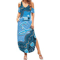 Adelaide Strikers NAIDOC Week 2026 Custom Summer Maxi Dress 50 Years Deadly Indigenous Art Glitter Effect