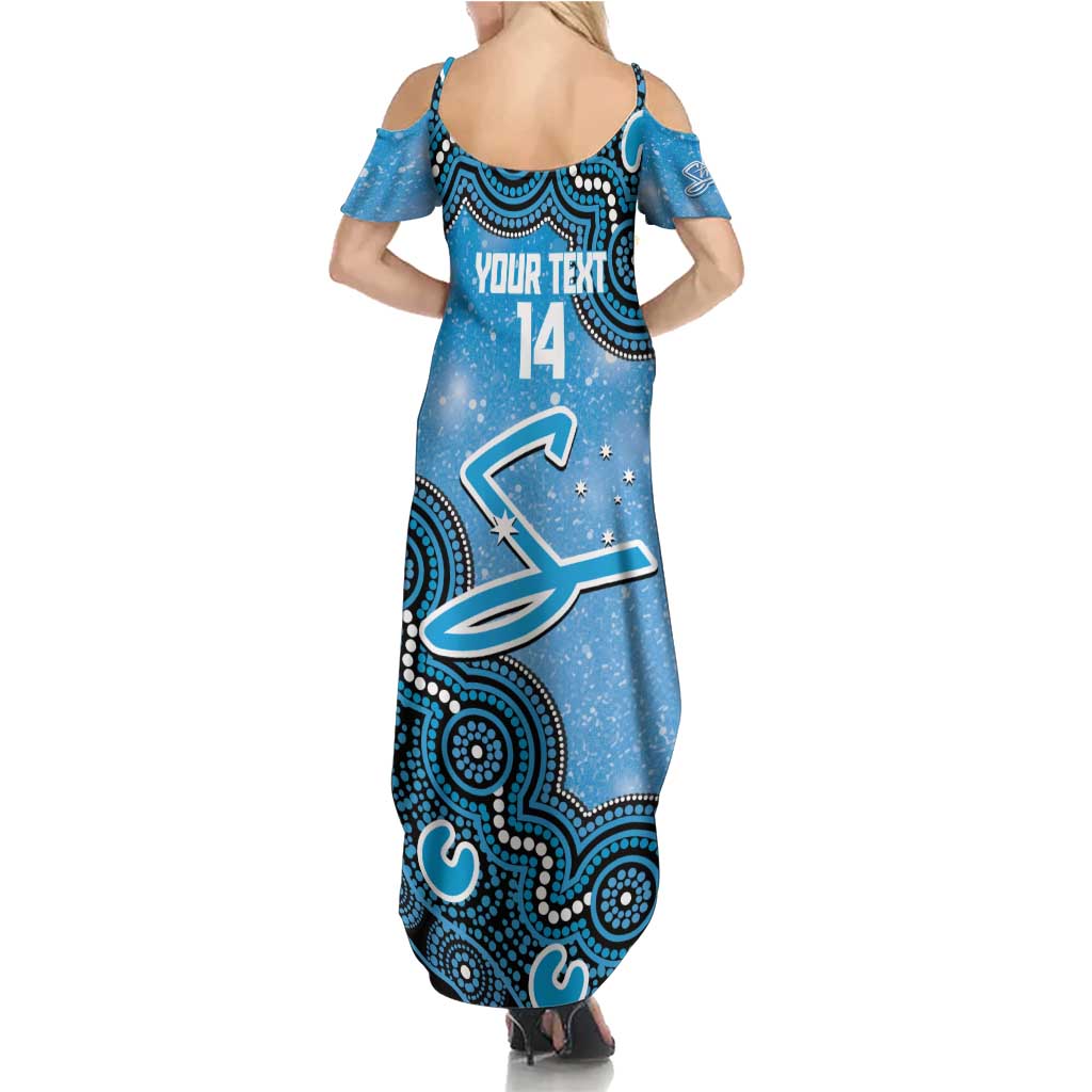 Adelaide Strikers NAIDOC Week 2026 Custom Summer Maxi Dress 50 Years Deadly Indigenous Art Glitter Effect