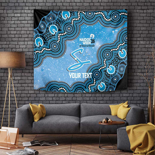 Adelaide Strikers NAIDOC Week 2026 Custom Tapestry 50 Years Deadly Indigenous Art Glitter Effect