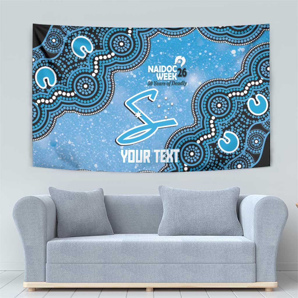 Adelaide Strikers NAIDOC Week 2026 Custom Tapestry 50 Years Deadly Indigenous Art Glitter Effect