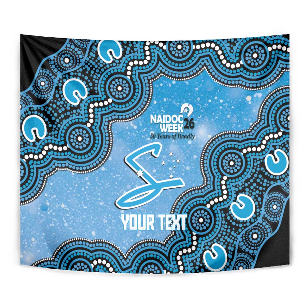 Adelaide Strikers NAIDOC Week 2026 Custom Tapestry 50 Years Deadly Indigenous Art Glitter Effect
