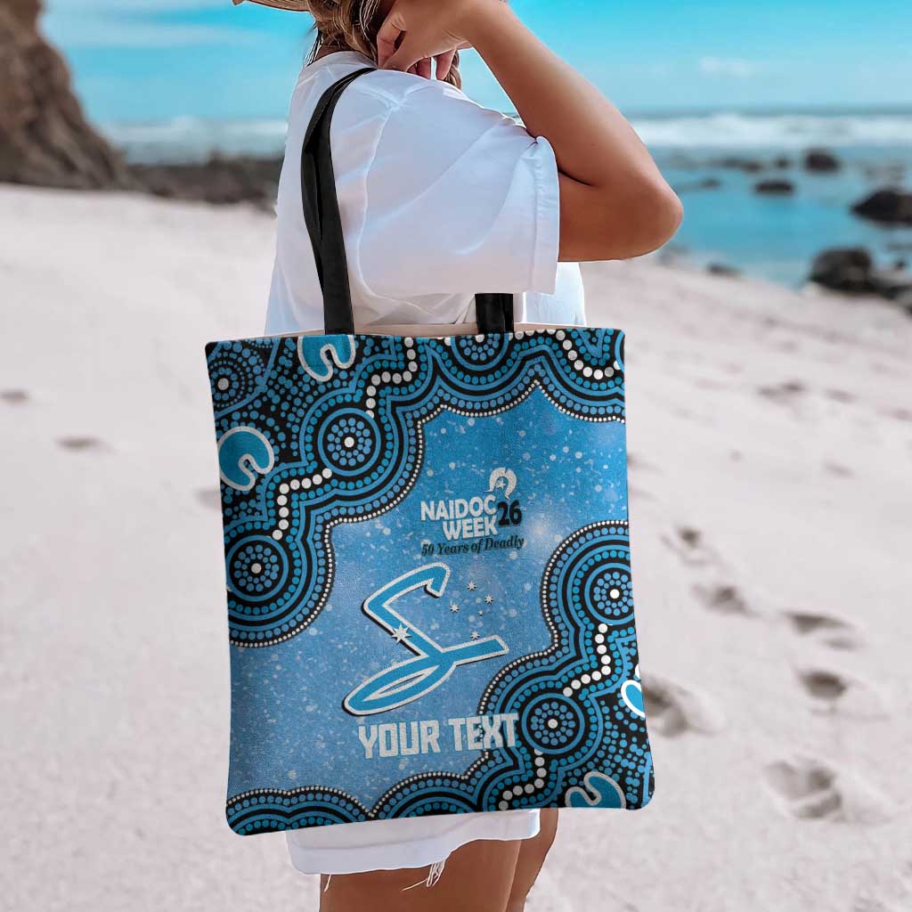 Adelaide Strikers NAIDOC Week 2026 Custom Tote Bag 50 Years Deadly Indigenous Art Glitter Effect