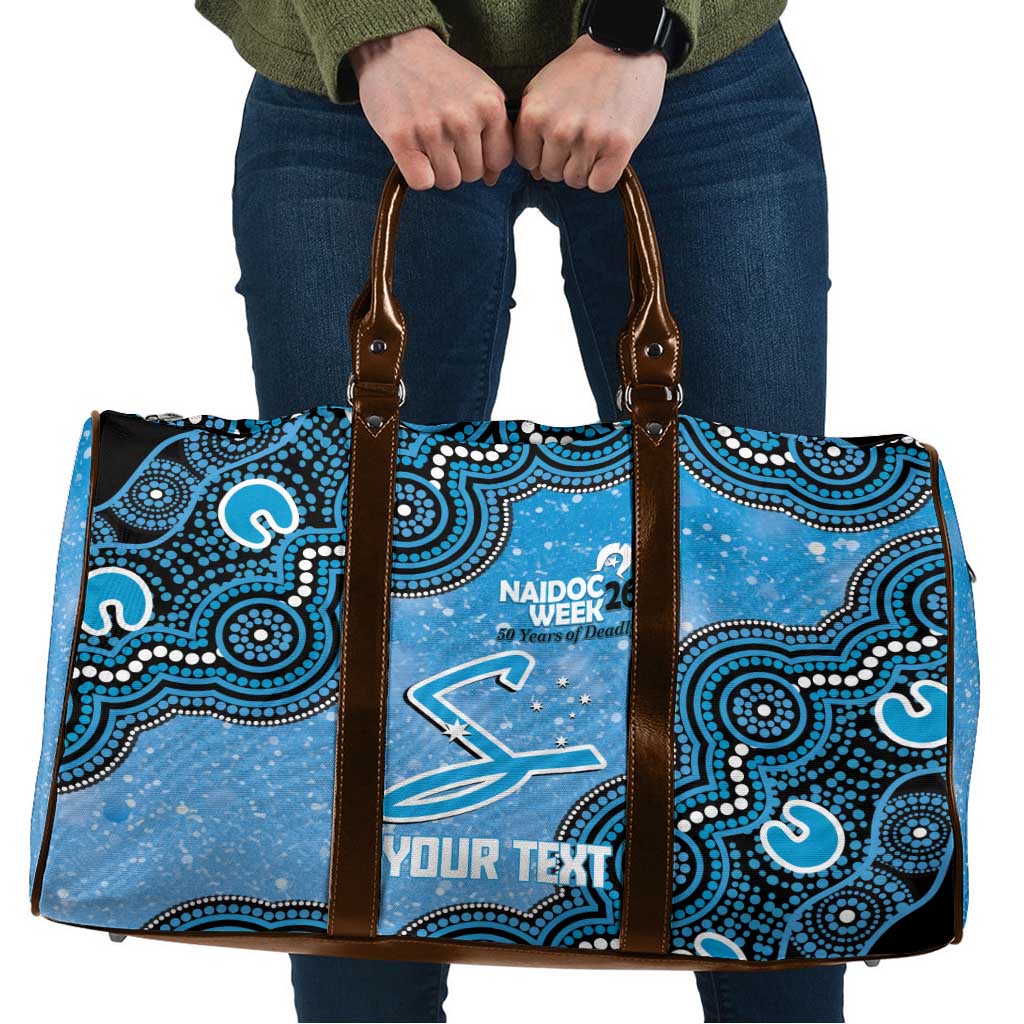 Adelaide Strikers NAIDOC Week 2026 Custom Travel Bag 50 Years Deadly Indigenous Art Glitter Effect