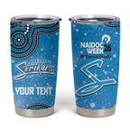 Adelaide Strikers NAIDOC Week 2026 Custom Tumbler Cup 50 Years Deadly Indigenous Art Glitter Effect
