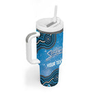 Adelaide Strikers NAIDOC Week 2026 Custom Tumbler With Handle 50 Years Deadly Indigenous Art Glitter Effect