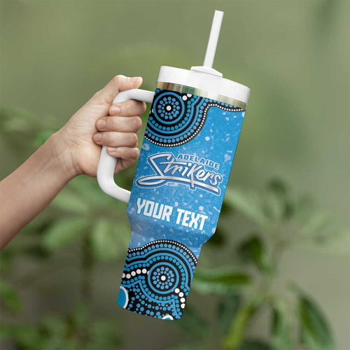 Adelaide Strikers NAIDOC Week 2026 Custom Tumbler With Handle 50 Years Deadly Indigenous Art Glitter Effect
