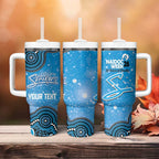 Adelaide Strikers NAIDOC Week 2026 Custom Tumbler With Handle 50 Years Deadly Indigenous Art Glitter Effect