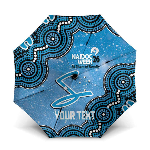 Adelaide Strikers NAIDOC Week 2026 Custom Umbrella 50 Years Deadly Indigenous Art Glitter Effect