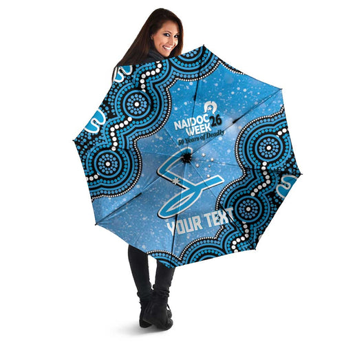 Adelaide Strikers NAIDOC Week 2026 Custom Umbrella 50 Years Deadly Indigenous Art Glitter Effect