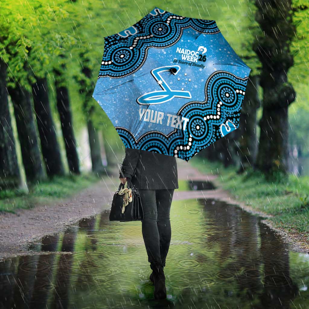 Adelaide Strikers NAIDOC Week 2026 Custom Umbrella 50 Years Deadly Indigenous Art Glitter Effect