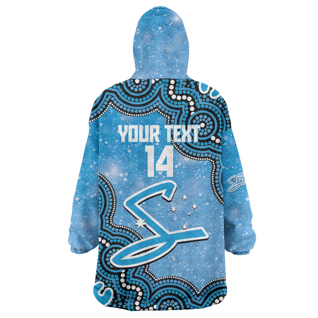 Adelaide Strikers NAIDOC Week 2026 Custom Wearable Blanket Hoodie 50 Years Deadly Indigenous Art Glitter Effect