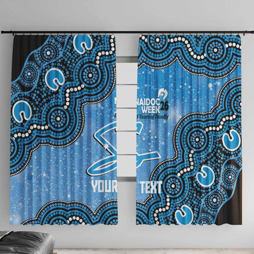 Adelaide Strikers NAIDOC Week 2026 Custom Window Curtain 50 Years Deadly Indigenous Art Glitter Effect