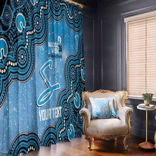 Adelaide Strikers NAIDOC Week 2026 Custom Window Curtain 50 Years Deadly Indigenous Art Glitter Effect