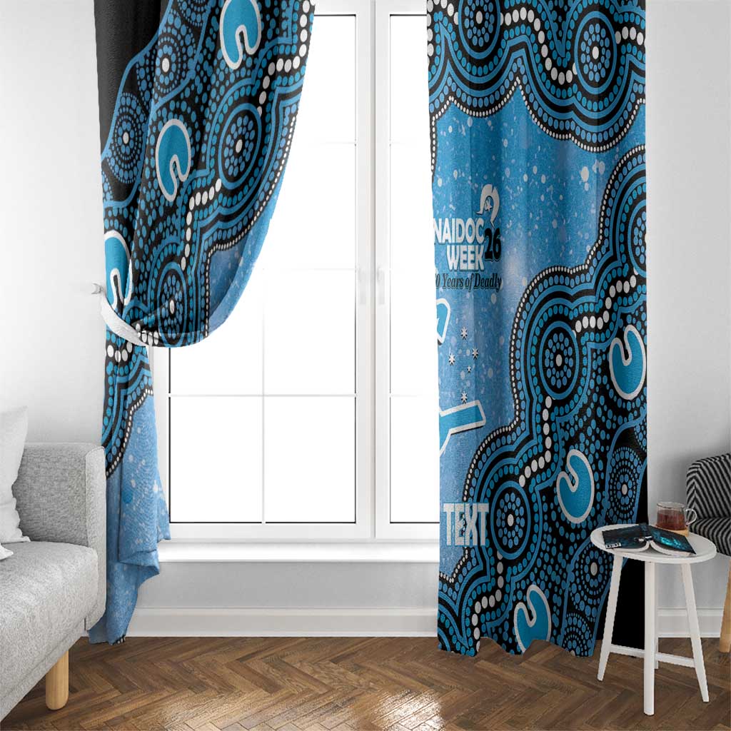 Adelaide Strikers NAIDOC Week 2026 Custom Window Curtain 50 Years Deadly Indigenous Art Glitter Effect