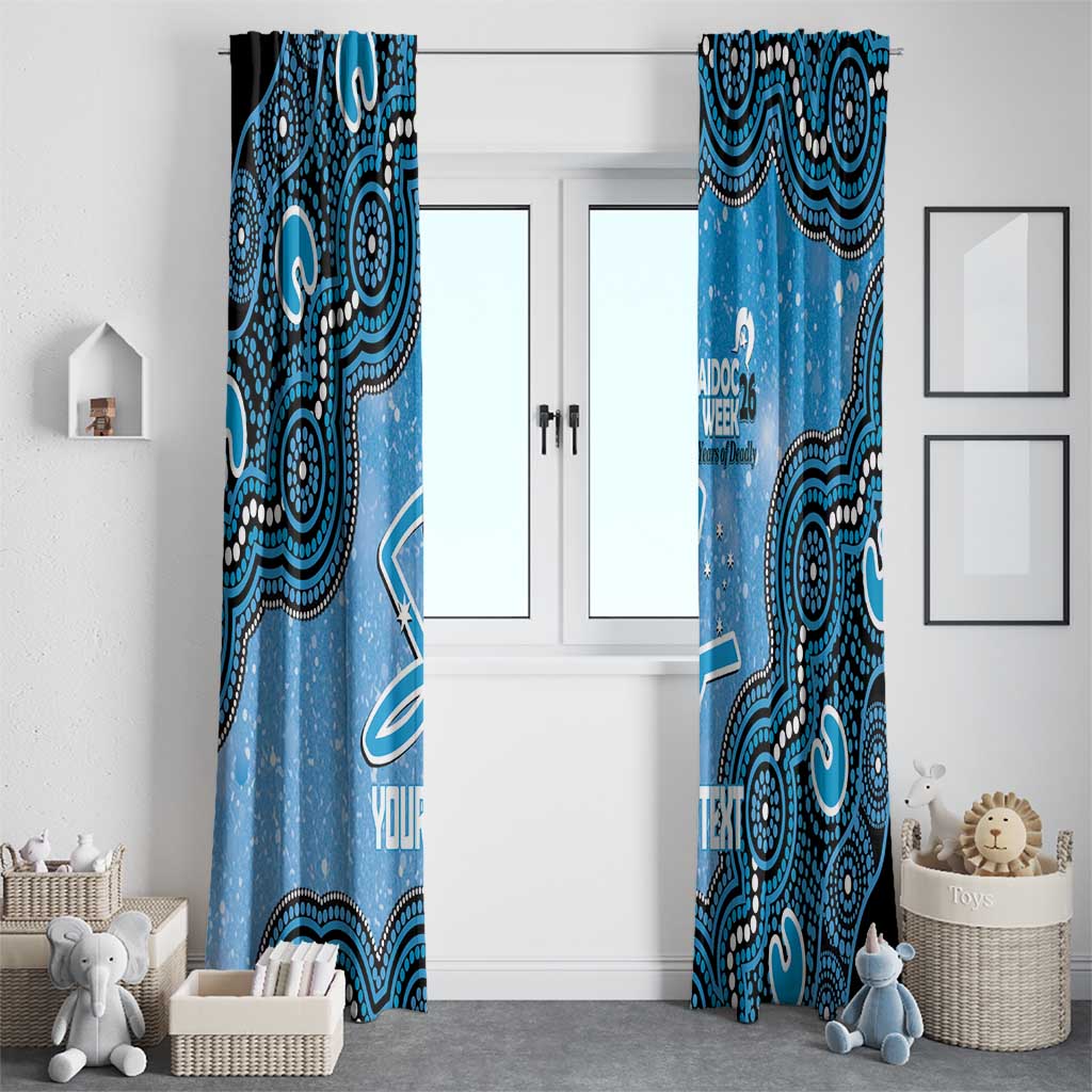 Adelaide Strikers NAIDOC Week 2026 Custom Window Curtain 50 Years Deadly Indigenous Art Glitter Effect