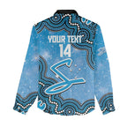 Adelaide Strikers NAIDOC Week 2026 Custom Women Casual Shirt 50 Years Deadly Indigenous Art Glitter Effect