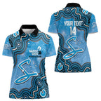Adelaide Strikers NAIDOC Week 2026 Custom Women Polo Shirt 50 Years Deadly Indigenous Art Glitter Effect