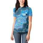 Adelaide Strikers NAIDOC Week 2026 Custom Women Polo Shirt 50 Years Deadly Indigenous Art Glitter Effect