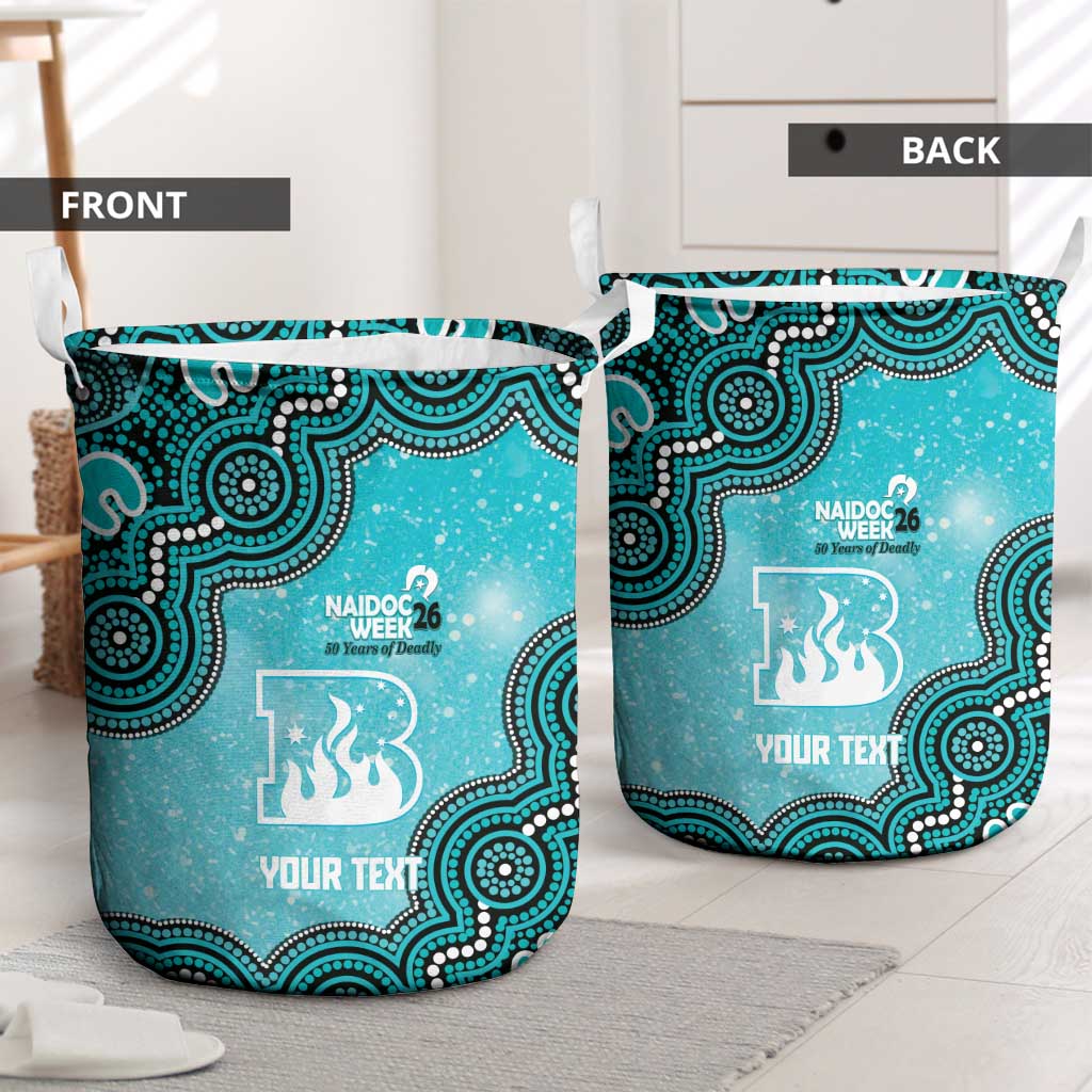 Brisbane Heat NAIDOC Week 2026 Custom Laundry Basket 50 Years Deadly Indigenous Art Glitter Effect