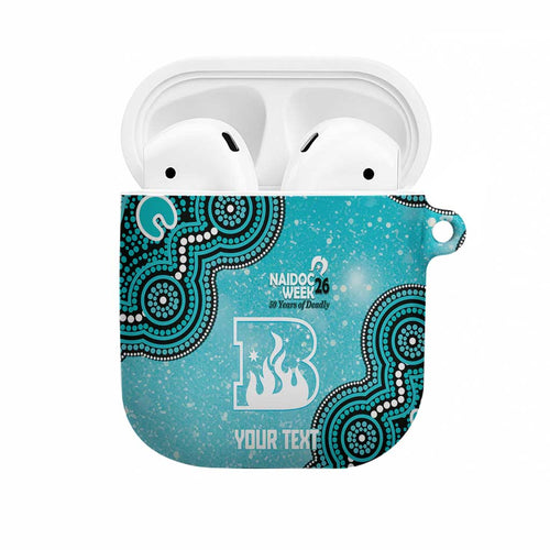 Brisbane Heat NAIDOC Week 2026 Custom AirPods Case 50 Years Deadly Indigenous Art Glitter Effect