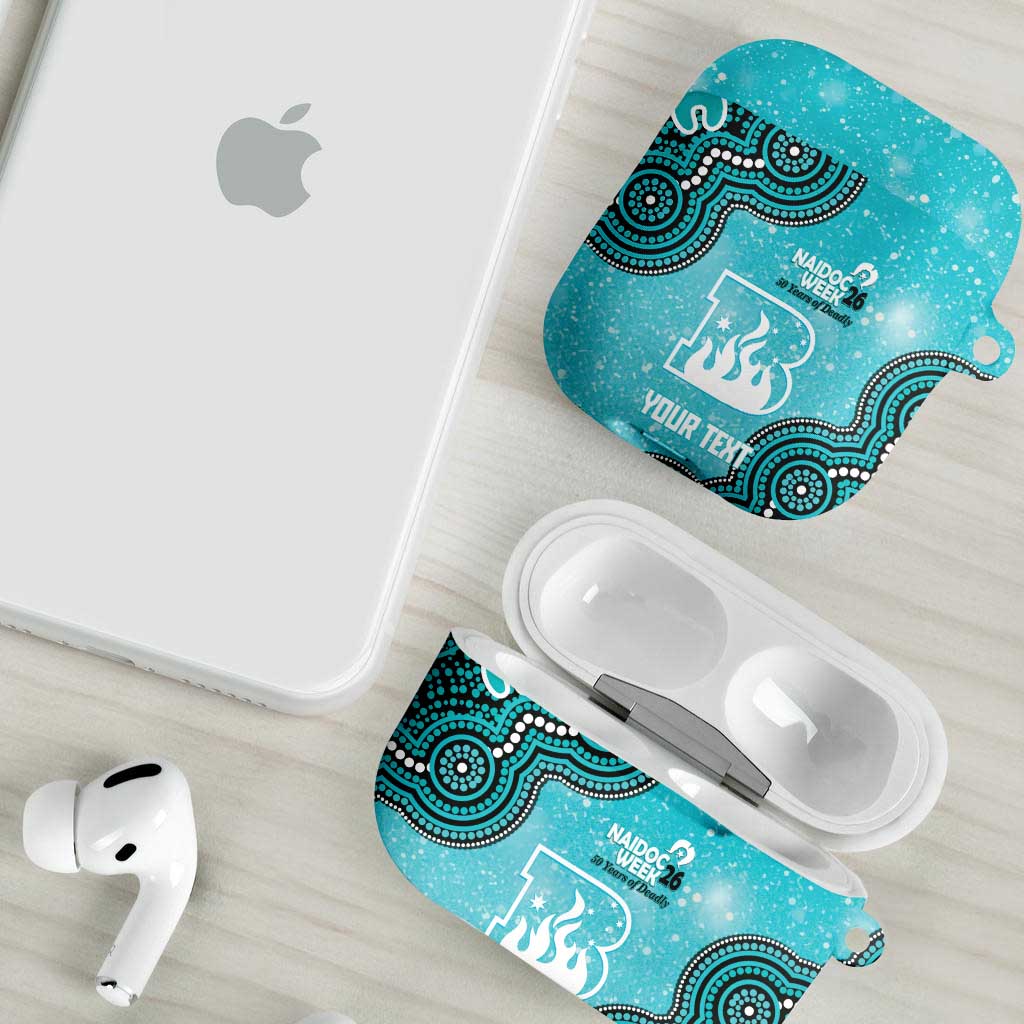 Brisbane Heat NAIDOC Week 2026 Custom AirPods Case 50 Years Deadly Indigenous Art Glitter Effect