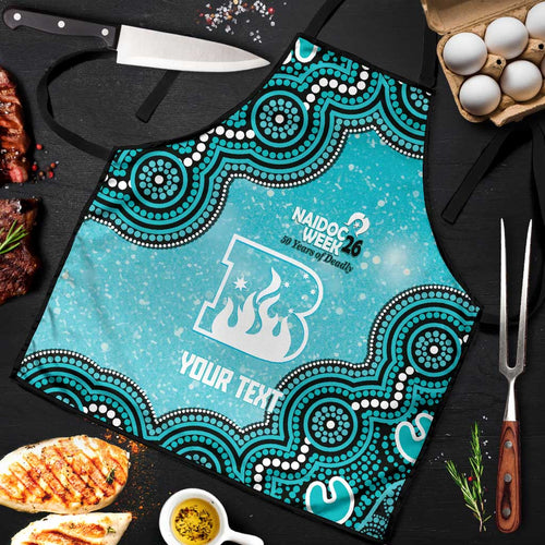 Brisbane Heat NAIDOC Week 2026 Custom Apron 50 Years Deadly Indigenous Art Glitter Effect