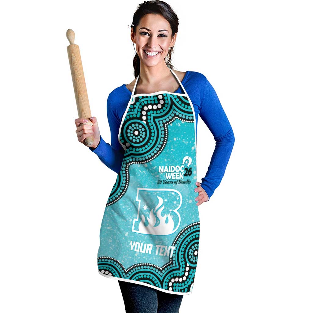 Brisbane Heat NAIDOC Week 2026 Custom Apron 50 Years Deadly Indigenous Art Glitter Effect