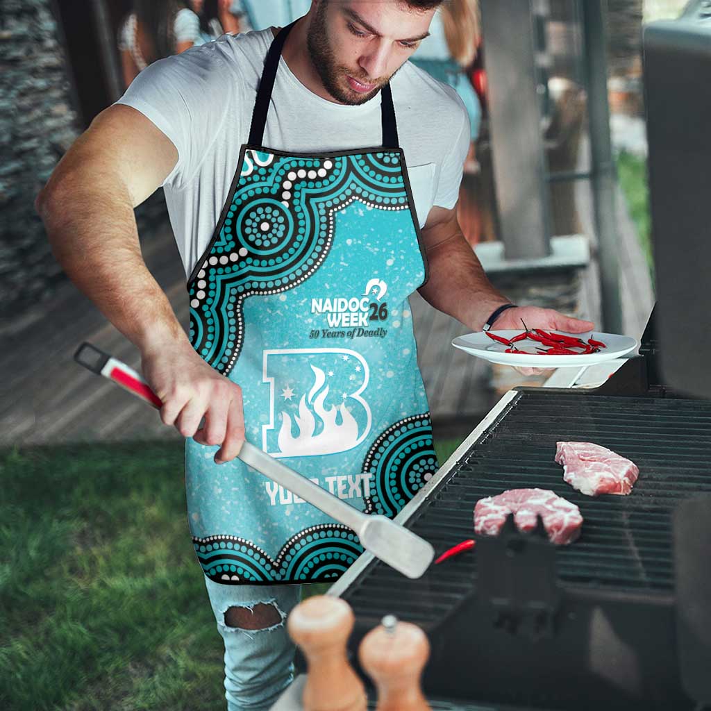 Brisbane Heat NAIDOC Week 2026 Custom Apron 50 Years Deadly Indigenous Art Glitter Effect
