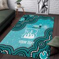 Brisbane Heat NAIDOC Week 2026 Custom Area Rug 50 Years Deadly Indigenous Art Glitter Effect