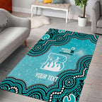Brisbane Heat NAIDOC Week 2026 Custom Area Rug 50 Years Deadly Indigenous Art Glitter Effect