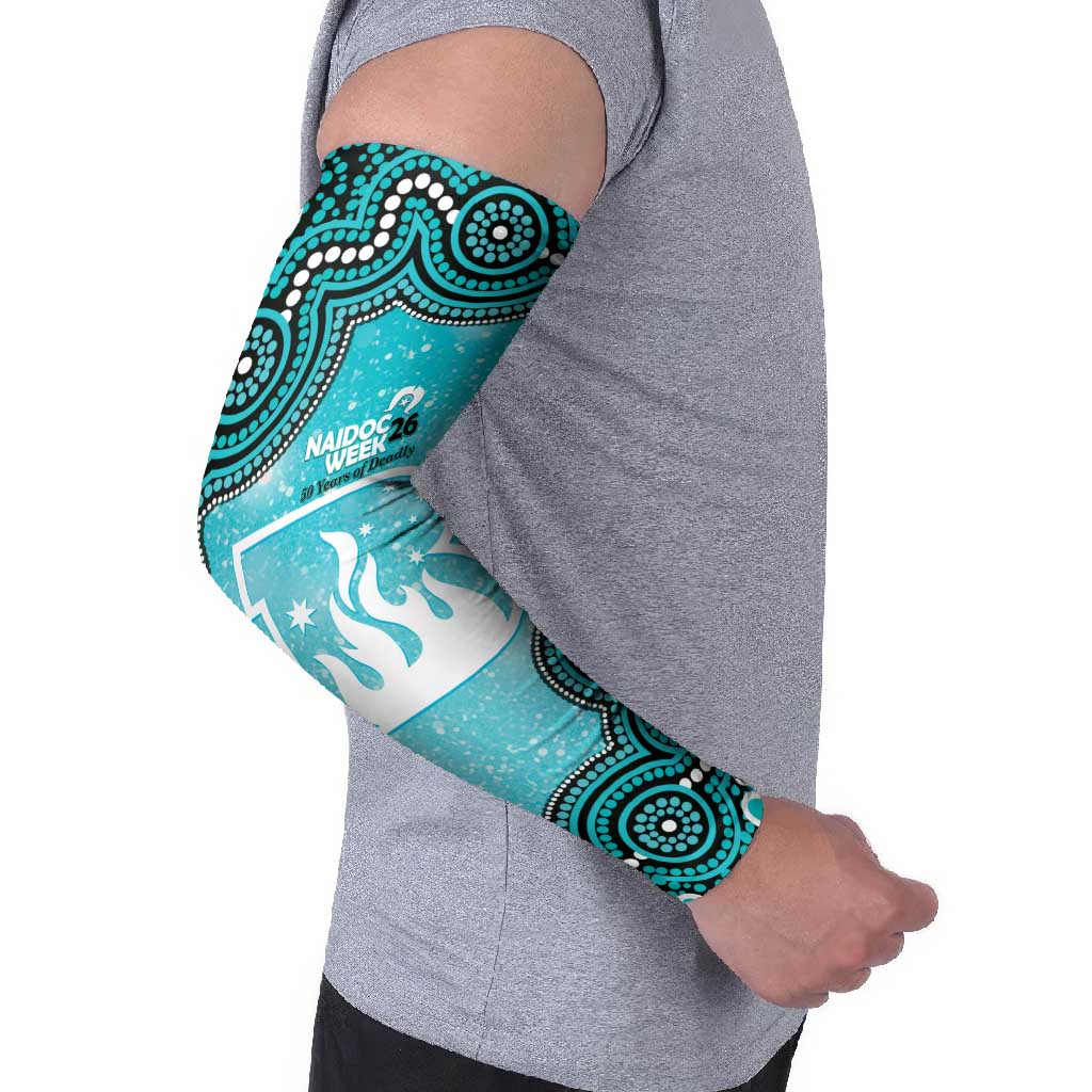 Brisbane Heat NAIDOC Week 2026 Custom Arm Sleeves 50 Years Deadly Indigenous Art Glitter Effect