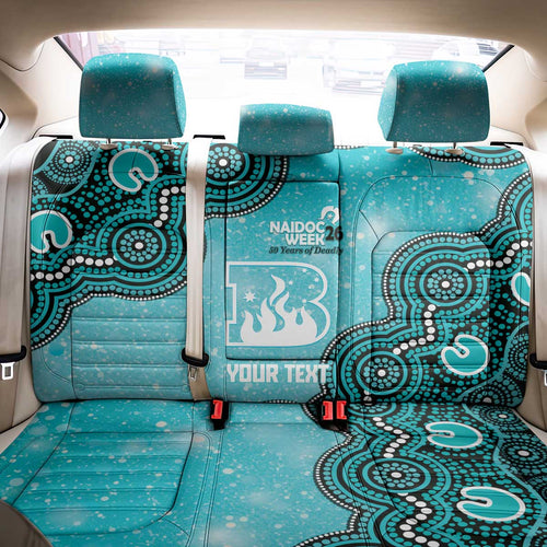 Brisbane Heat NAIDOC Week 2026 Custom Back Car Seat Cover 50 Years Deadly Indigenous Art Glitter Effect