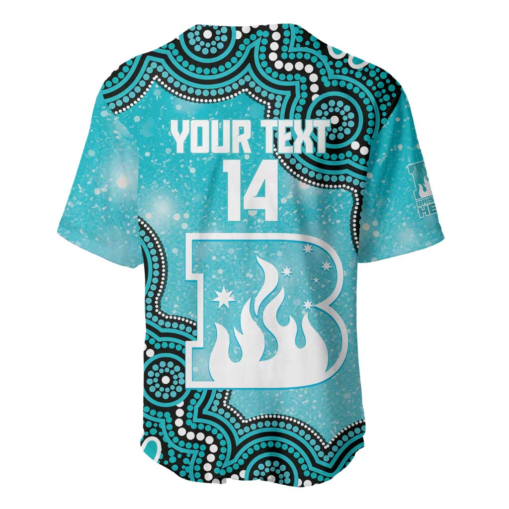Brisbane Heat NAIDOC Week 2026 Custom Baseball Jersey 50 Years Deadly Indigenous Art Glitter Effect