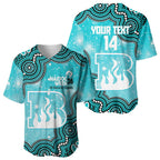 Brisbane Heat NAIDOC Week 2026 Custom Baseball Jersey 50 Years Deadly Indigenous Art Glitter Effect
