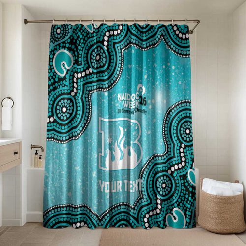 Brisbane Heat NAIDOC Week 2026 Custom Bathroom Set 50 Years Deadly Indigenous Art Glitter Effect