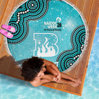 Brisbane Heat NAIDOC Week 2026 Custom Beach Blanket 50 Years Deadly Indigenous Art Glitter Effect