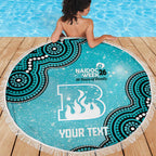 Brisbane Heat NAIDOC Week 2026 Custom Beach Blanket 50 Years Deadly Indigenous Art Glitter Effect