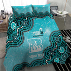 Brisbane Heat NAIDOC Week 2026 Custom Bedding Set 50 Years Deadly Indigenous Art Glitter Effect