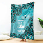 Brisbane Heat NAIDOC Week 2026 Custom Blanket 50 Years Deadly Indigenous Art Glitter Effect