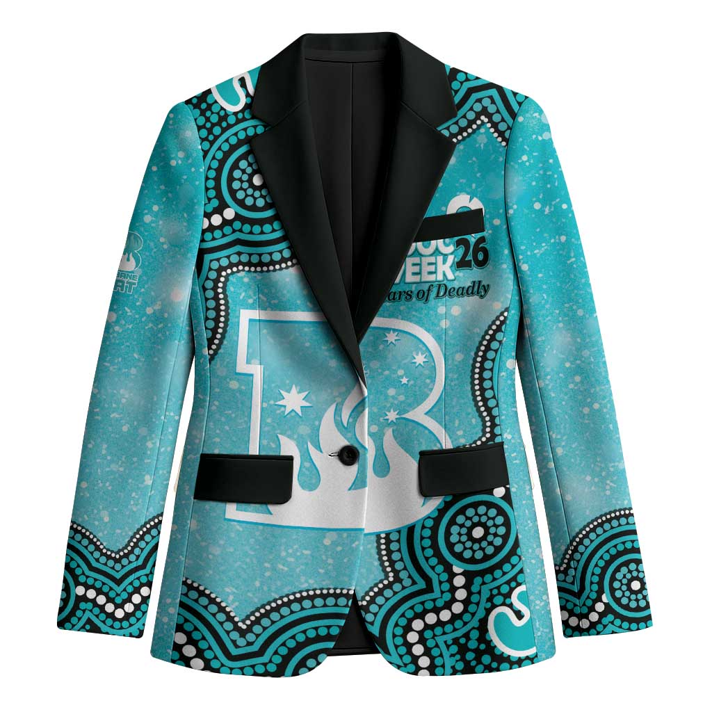 Brisbane Heat NAIDOC Week 2026 Custom Blazer 50 Years Deadly Indigenous Art Glitter Effect