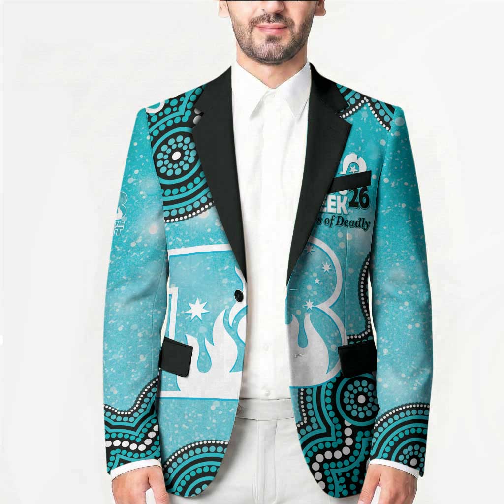 Brisbane Heat NAIDOC Week 2026 Custom Blazer 50 Years Deadly Indigenous Art Glitter Effect