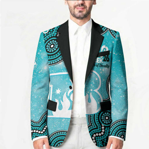 Brisbane Heat NAIDOC Week 2026 Custom Blazer 50 Years Deadly Indigenous Art Glitter Effect