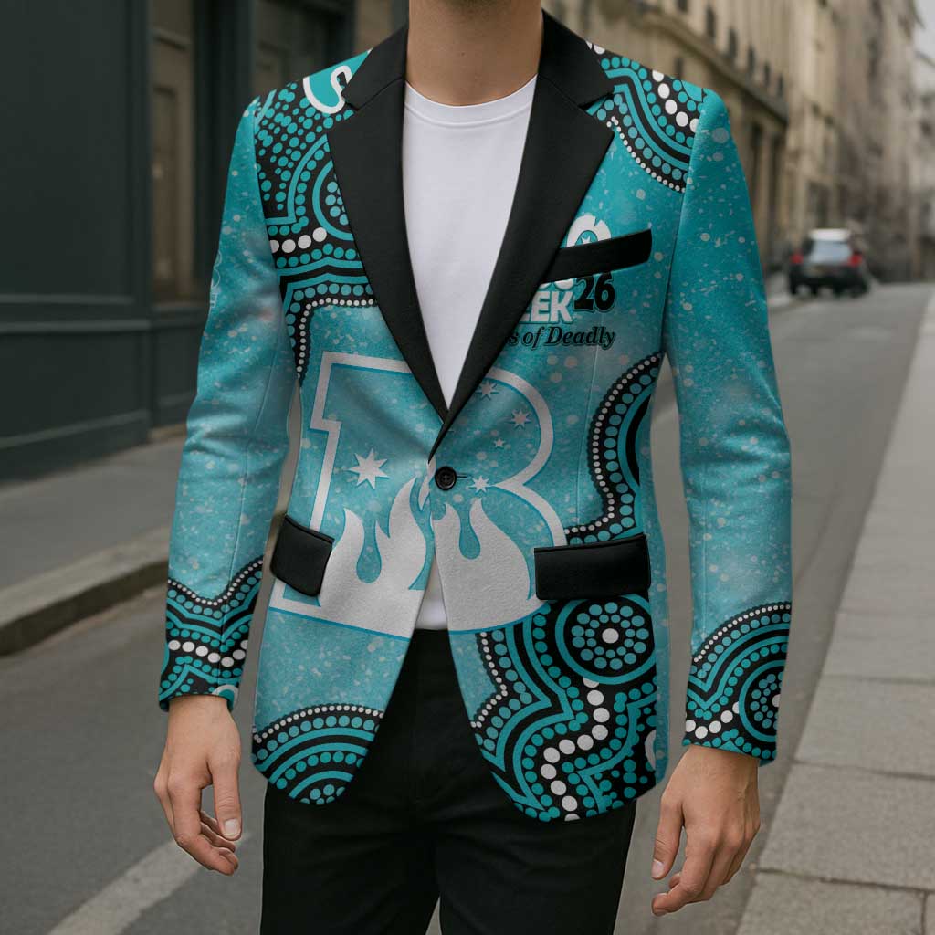 Brisbane Heat NAIDOC Week 2026 Custom Blazer 50 Years Deadly Indigenous Art Glitter Effect