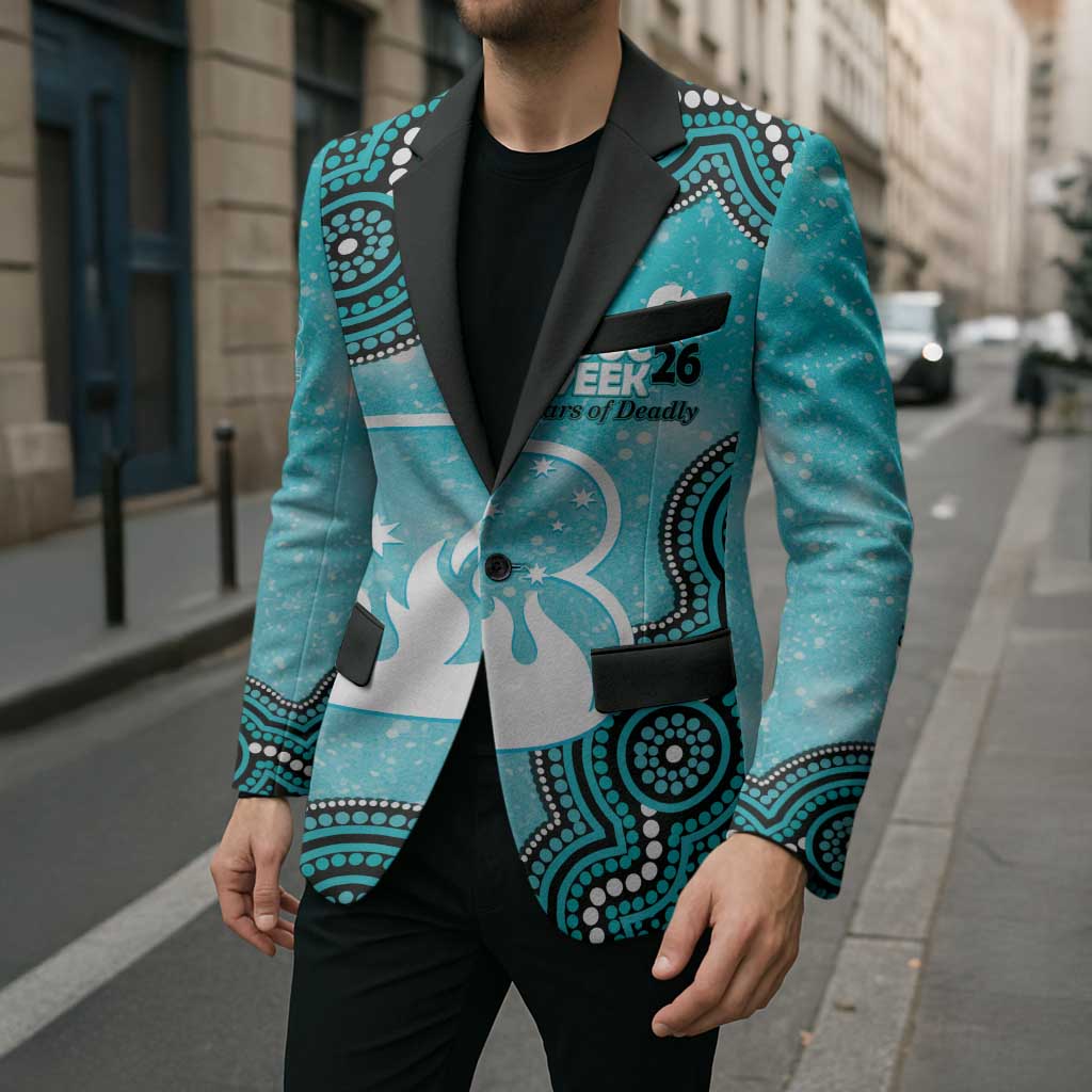 Brisbane Heat NAIDOC Week 2026 Custom Blazer 50 Years Deadly Indigenous Art Glitter Effect