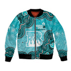 Brisbane Heat NAIDOC Week 2026 Custom Bomber Jacket 50 Years Deadly Indigenous Art Glitter Effect