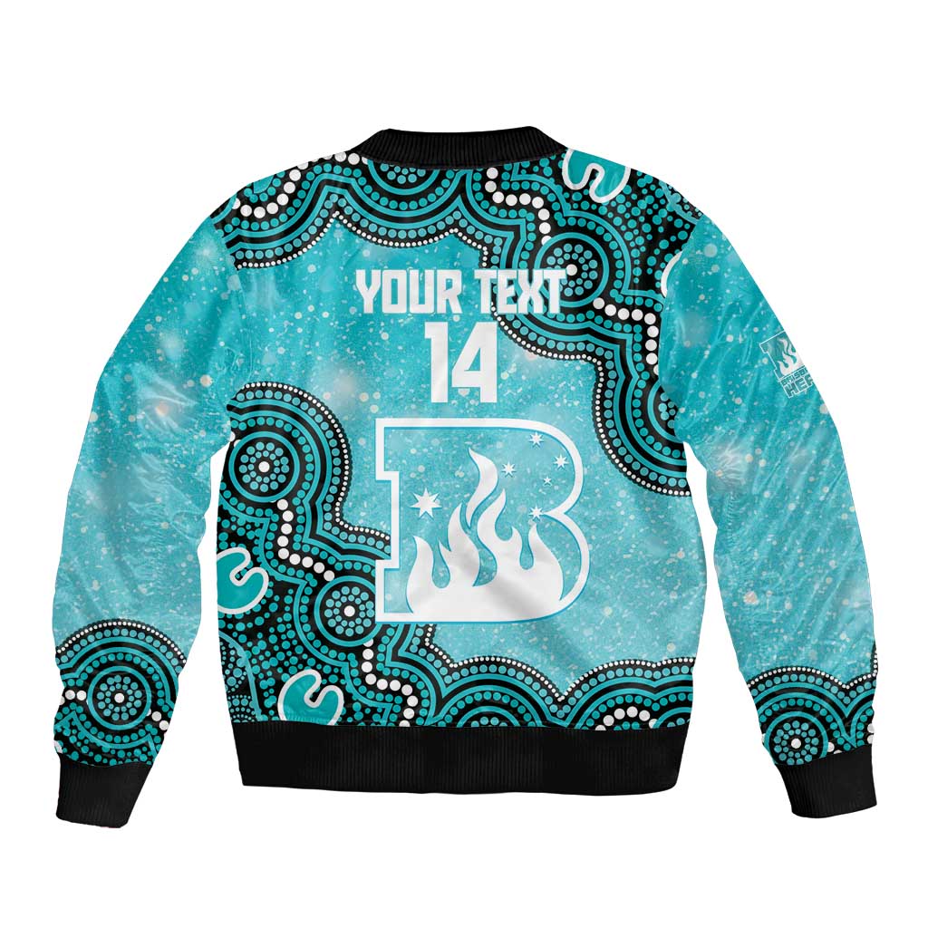 Brisbane Heat NAIDOC Week 2026 Custom Bomber Jacket 50 Years Deadly Indigenous Art Glitter Effect