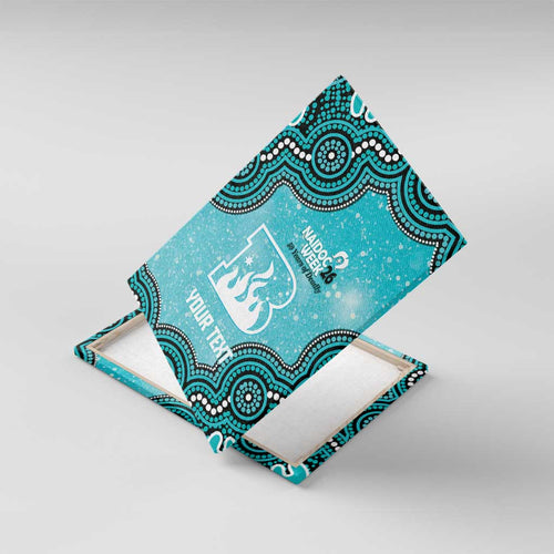 Brisbane Heat NAIDOC Week 2026 Custom Canvas Wall Art 50 Years Deadly Indigenous Art Glitter Effect