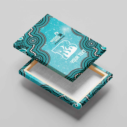 Brisbane Heat NAIDOC Week 2026 Custom Canvas Wall Art 50 Years Deadly Indigenous Art Glitter Effect