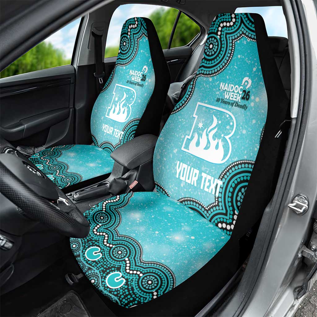 Brisbane Heat NAIDOC Week 2026 Custom Car Seat Cover 50 Years Deadly Indigenous Art Glitter Effect